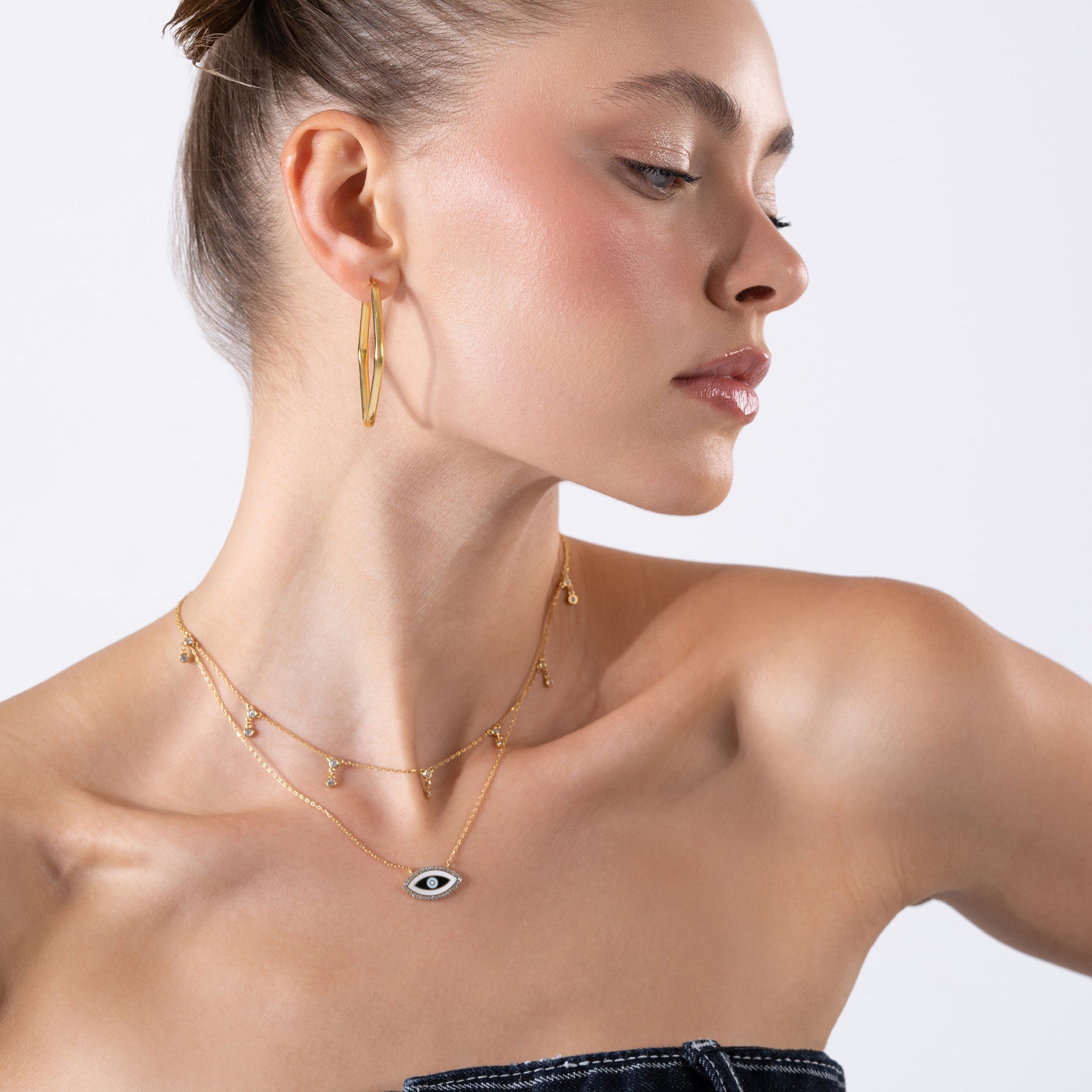 Evil Eye 24K Gold Vermeil Necklace