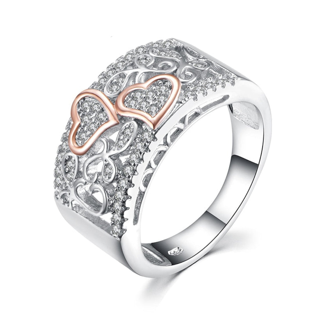 Love Zirconia 925 Sterling Silver Ring - Rings - Pretland | Spiritual Crystals & Jewelry