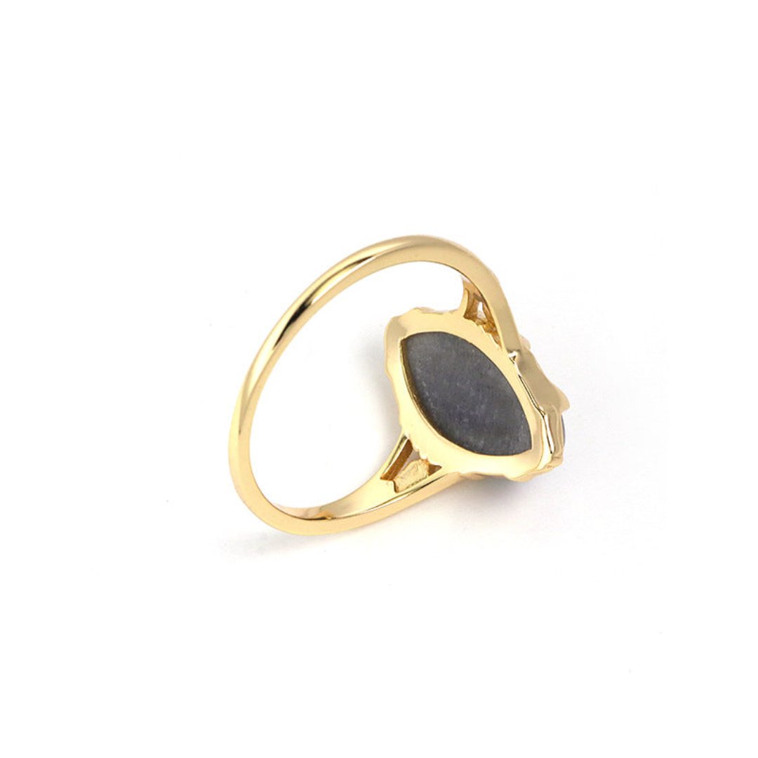Vintage Star Labradorite 925 Sterling Silver Ring - Rings - Pretland | Spiritual Crystals & Jewelry