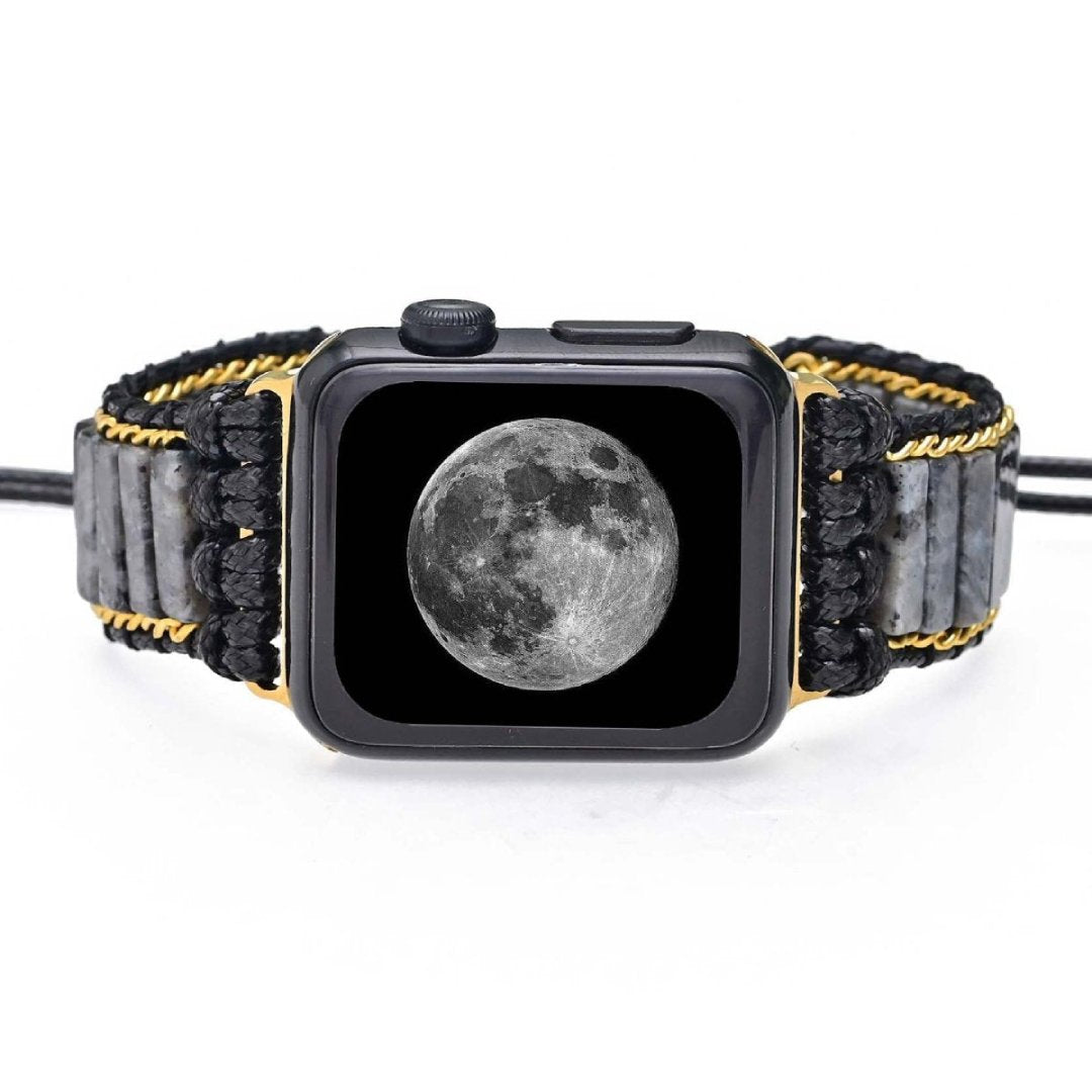 Bohemian Black Labradorite Apple Watch Strap - Apple Watch Straps - Pretland | Spiritual Crystals & Jewelry