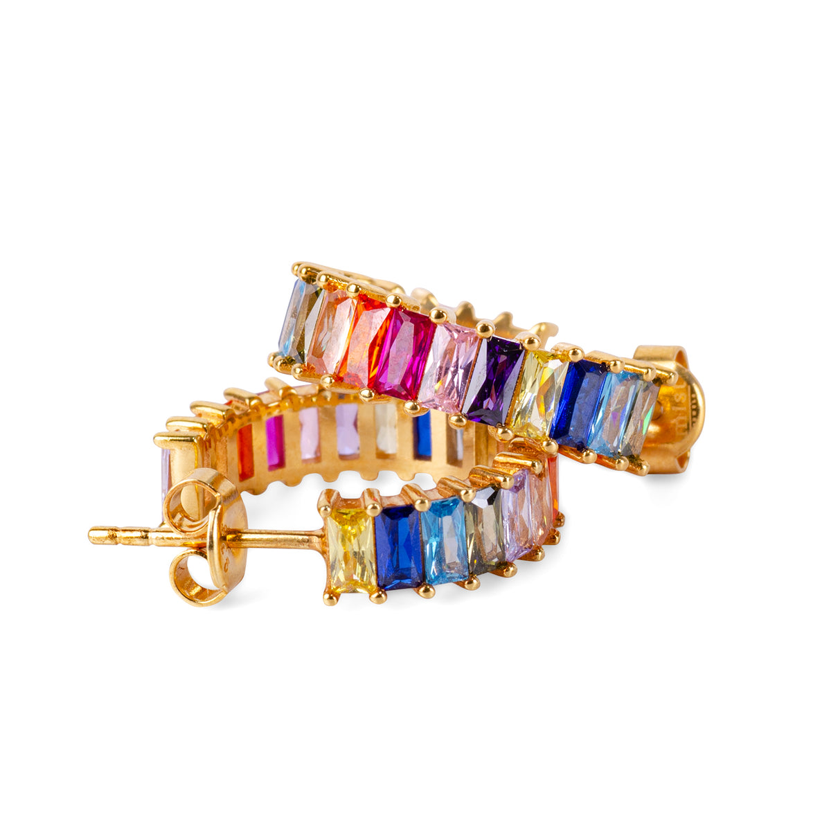 Helen Chakra 24K Gold Earrings - Gold Vermeil Earrings - Pretland | Spiritual Crystals & Jewelry