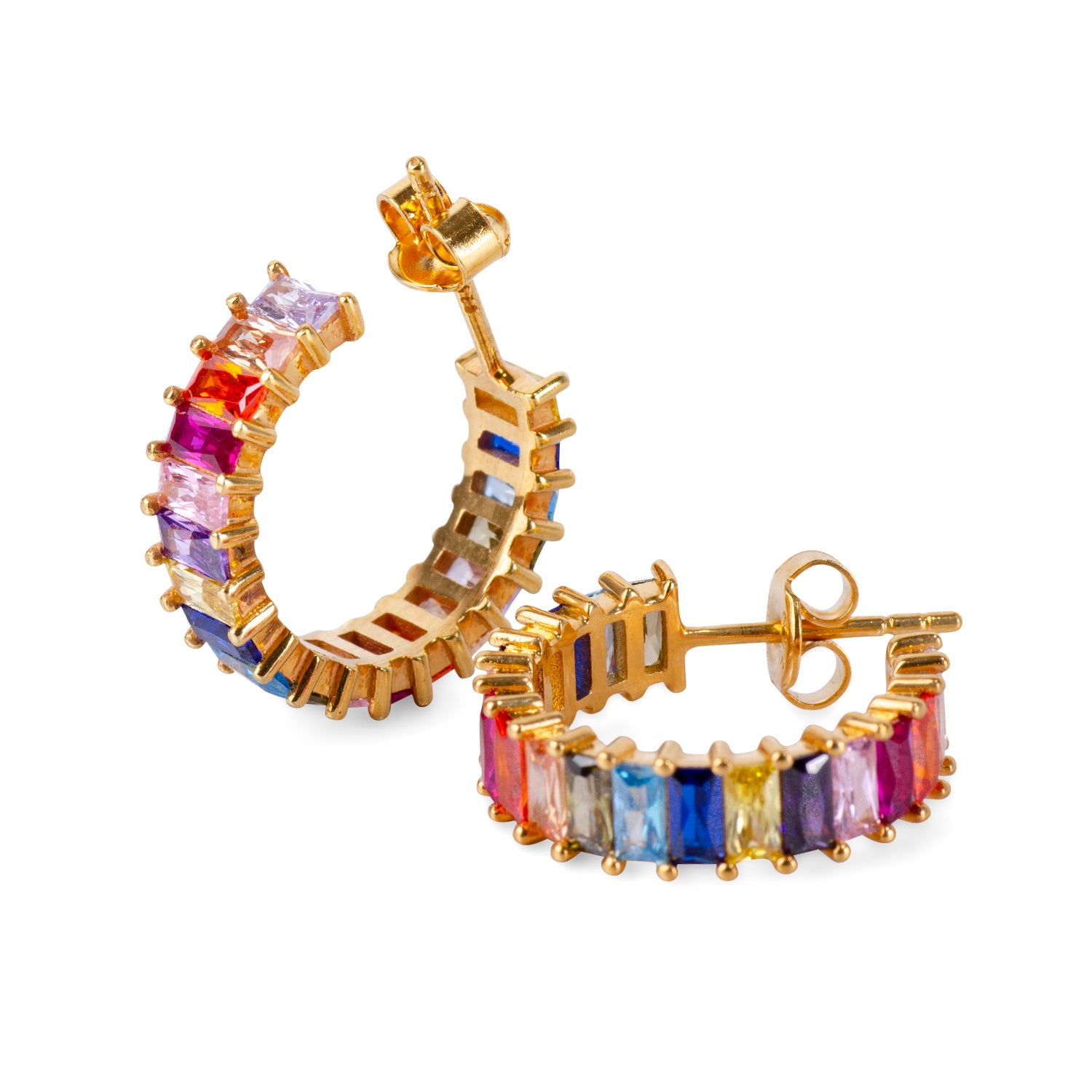 Helen Chakra 24K Gold Earrings - Gold Vermeil Earrings - Pretland | Spiritual Crystals & Jewelry