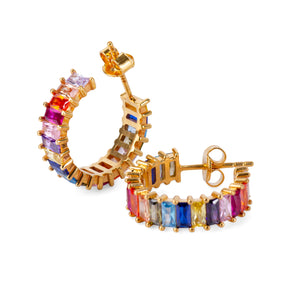Helen Chakra 24K Gold Earrings - Gold Vermeil Earrings - Pretland | Spiritual Crystals & Jewelry