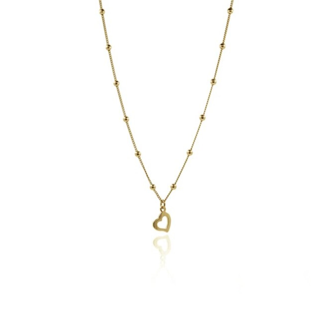 Amour 925 Sterling Silver Necklace - Gold - Necklaces - Pretland | Spiritual Crystals & Jewelry