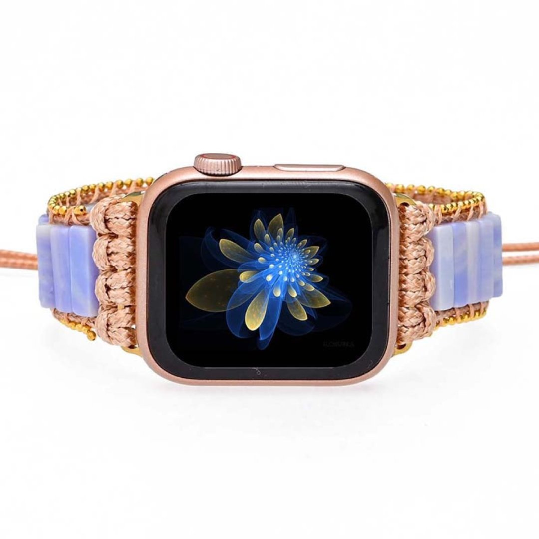 Bohemian Purple Agate Apple Watch Strap - Apple Watch Straps - Pretland | Spiritual Crystals & Jewelry