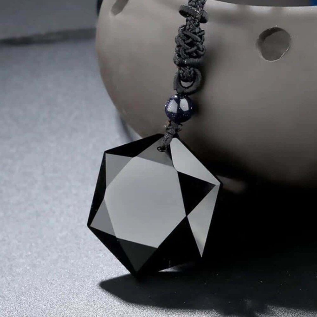 Black Obsidian Necklace - Necklaces - Pretland | Spiritual Crystals & Jewelry