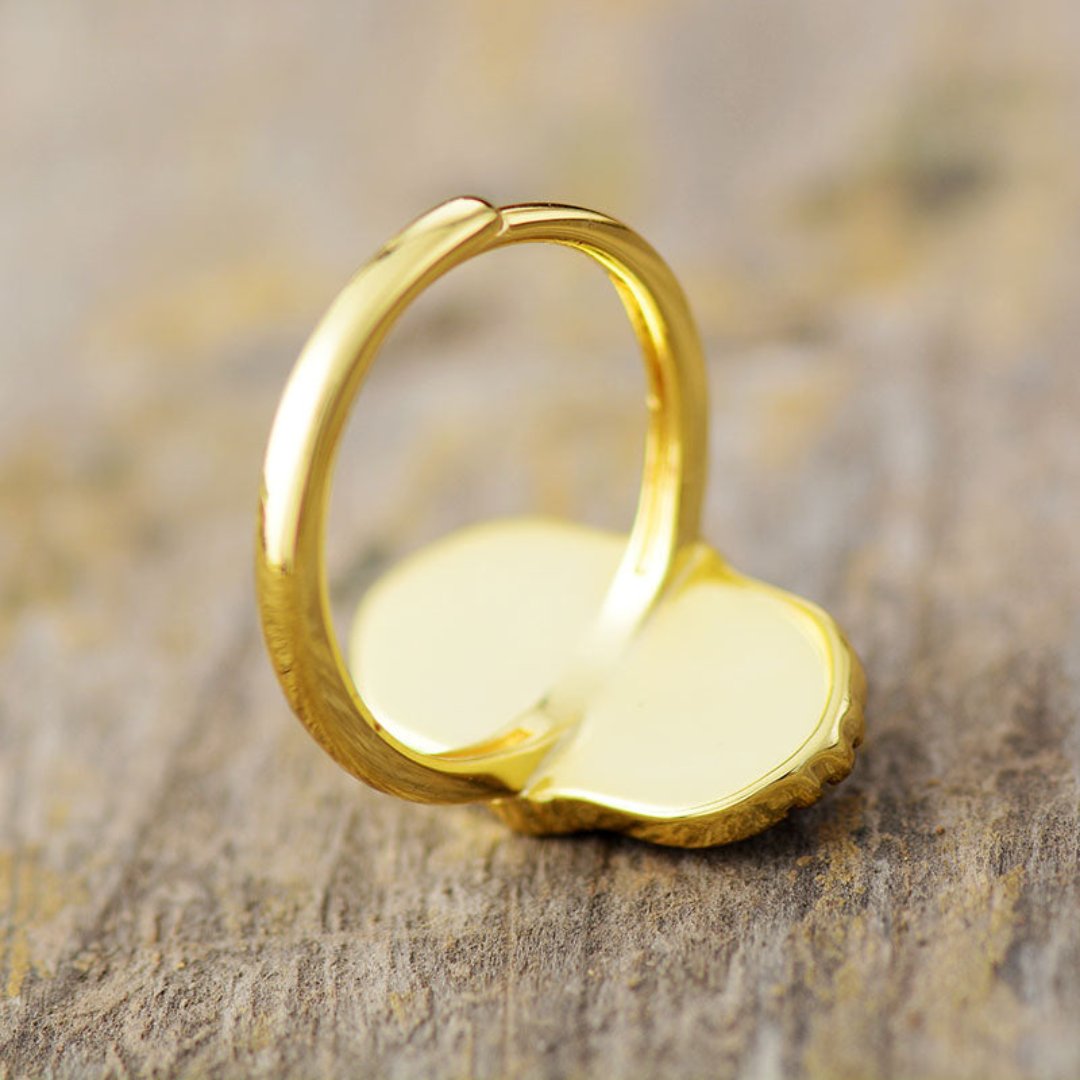 Vintage Big Natural Stone Adjustable Ring - Rings - Pretland | Spiritual Crystals & Jewelry