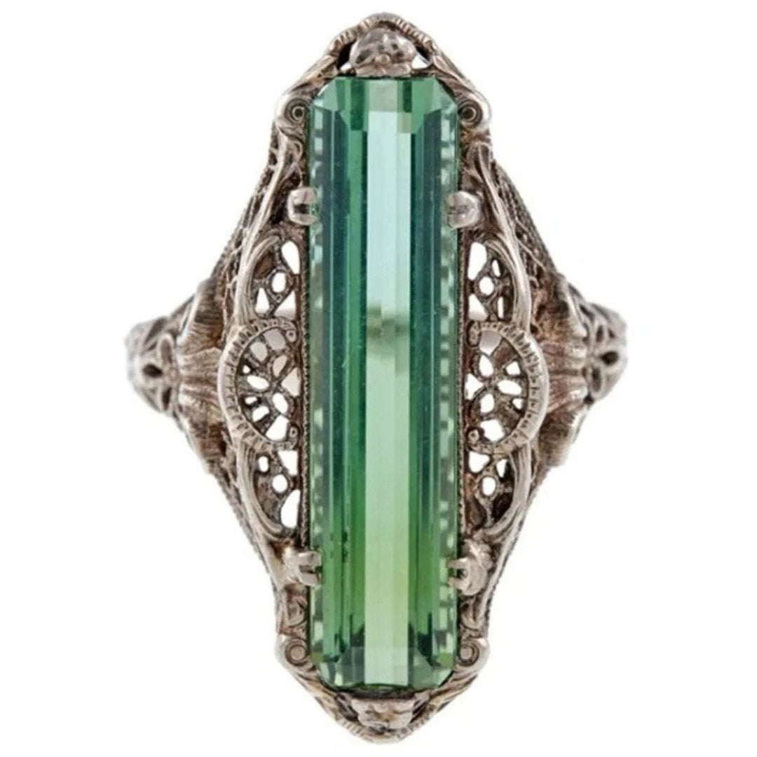 Vintage Style Cubic Zirconia Ring - Rings - Pretland | Spiritual Crystals & Jewelry