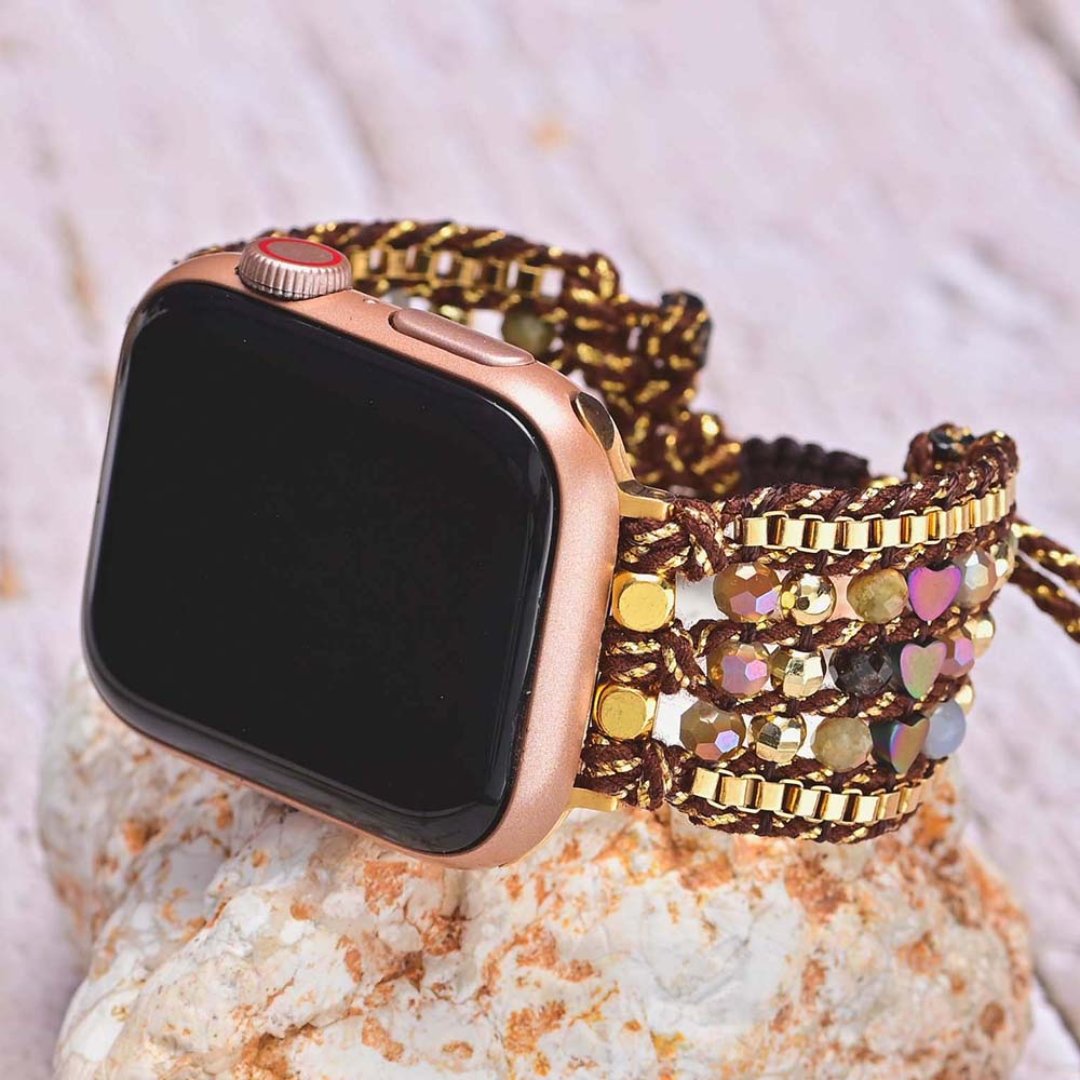 Love Shape Hematite Apple Watch Strap - Apple Watch Straps - Pretland | Spiritual Crystals & Jewelry