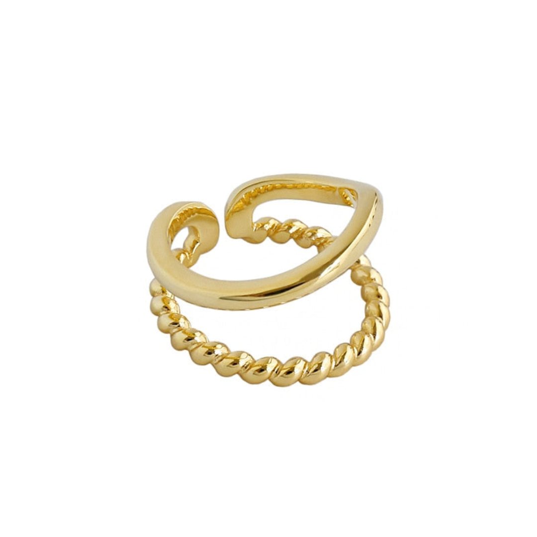 Elanor 925 Sterling Silver Adjustable Ring - Rings - Pretland | Spiritual Crystals & Jewelry