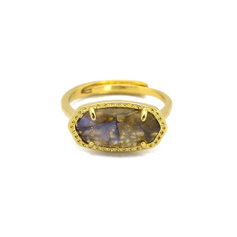 Natural Labradorite Special Ring - Rings - Pretland | Spiritual Crystals & Jewelry