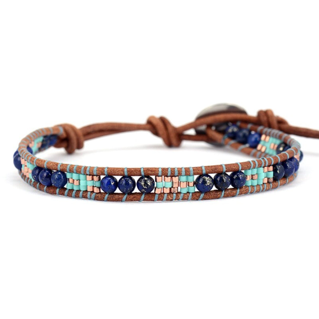 Spiritual Lapis Lazuli Handmade Bracelet - Bracelets - Pretland | Spiritual Crystals & Jewelry