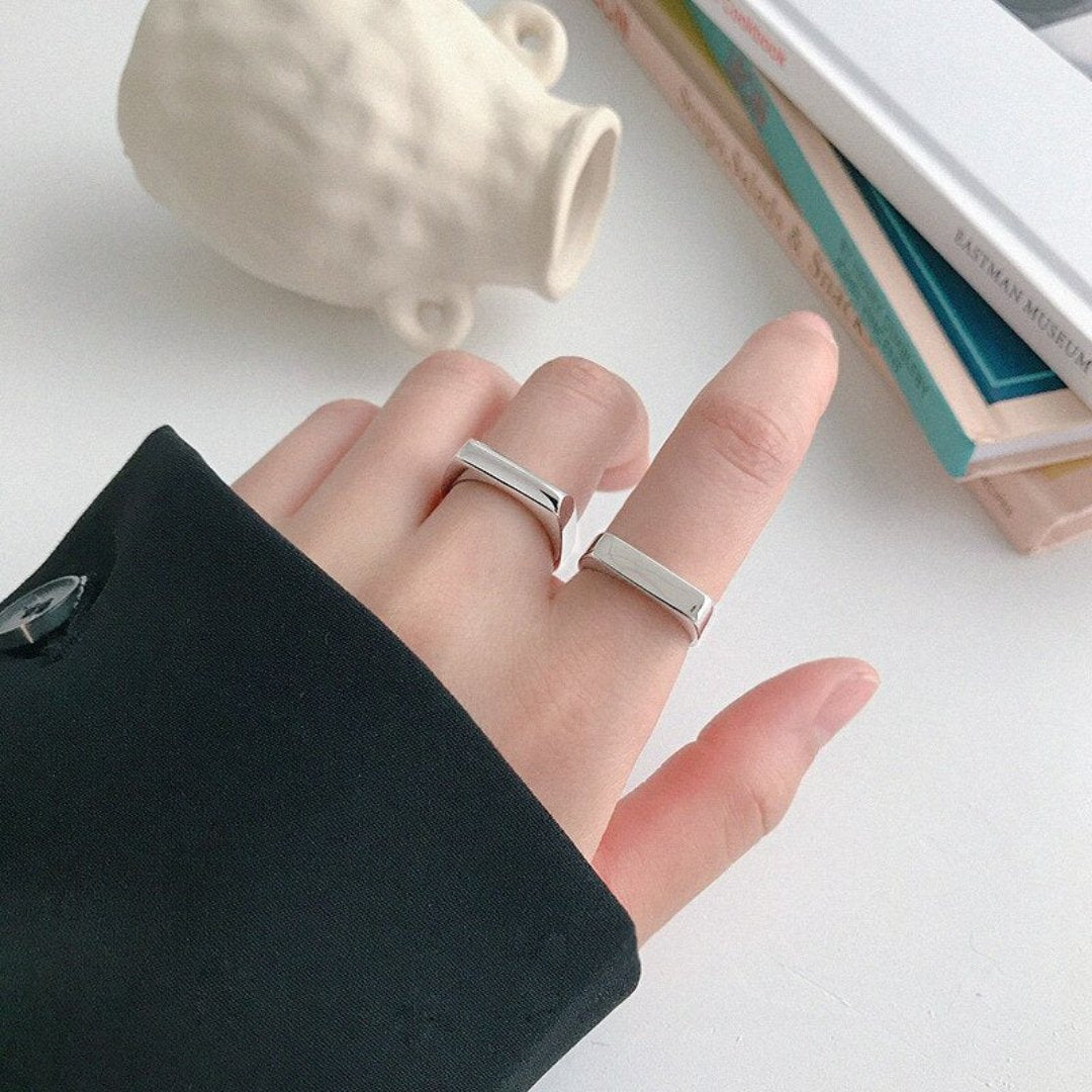 Melia 925 Sterling Silver Adjustable Ring - Rings - Pretland | Spiritual Crystals & Jewelry