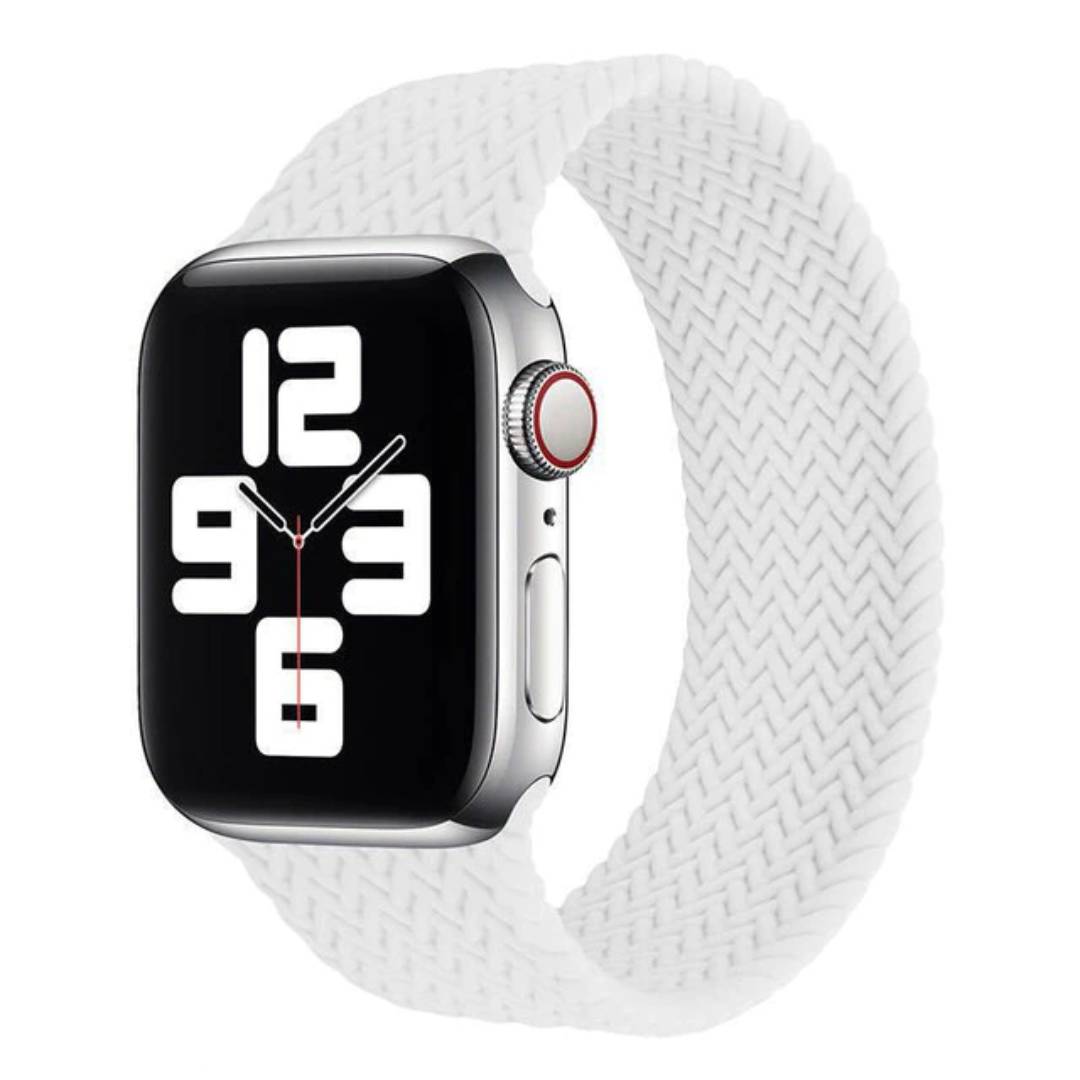 Braided Solo White Apple Watch Strap - Apple Watch Straps - Pretland | Spiritual Crystals & Jewelry