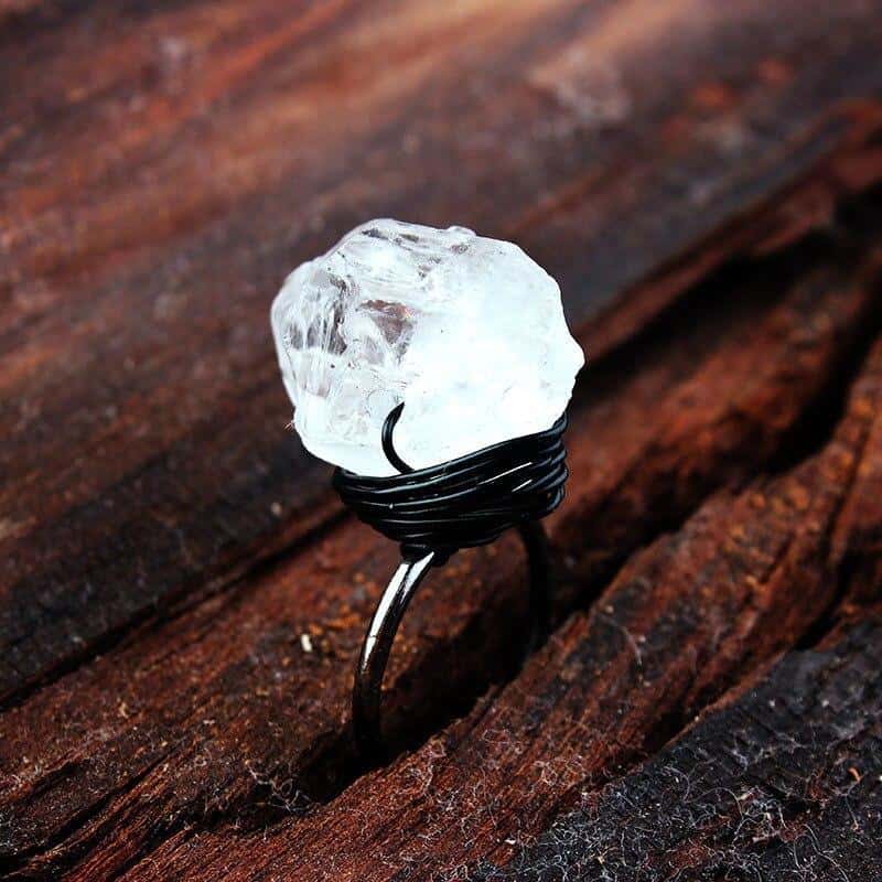 Spiritual Raw Quartz Boho Ring - Rings - Pretland | Spiritual Crystals & Jewelry