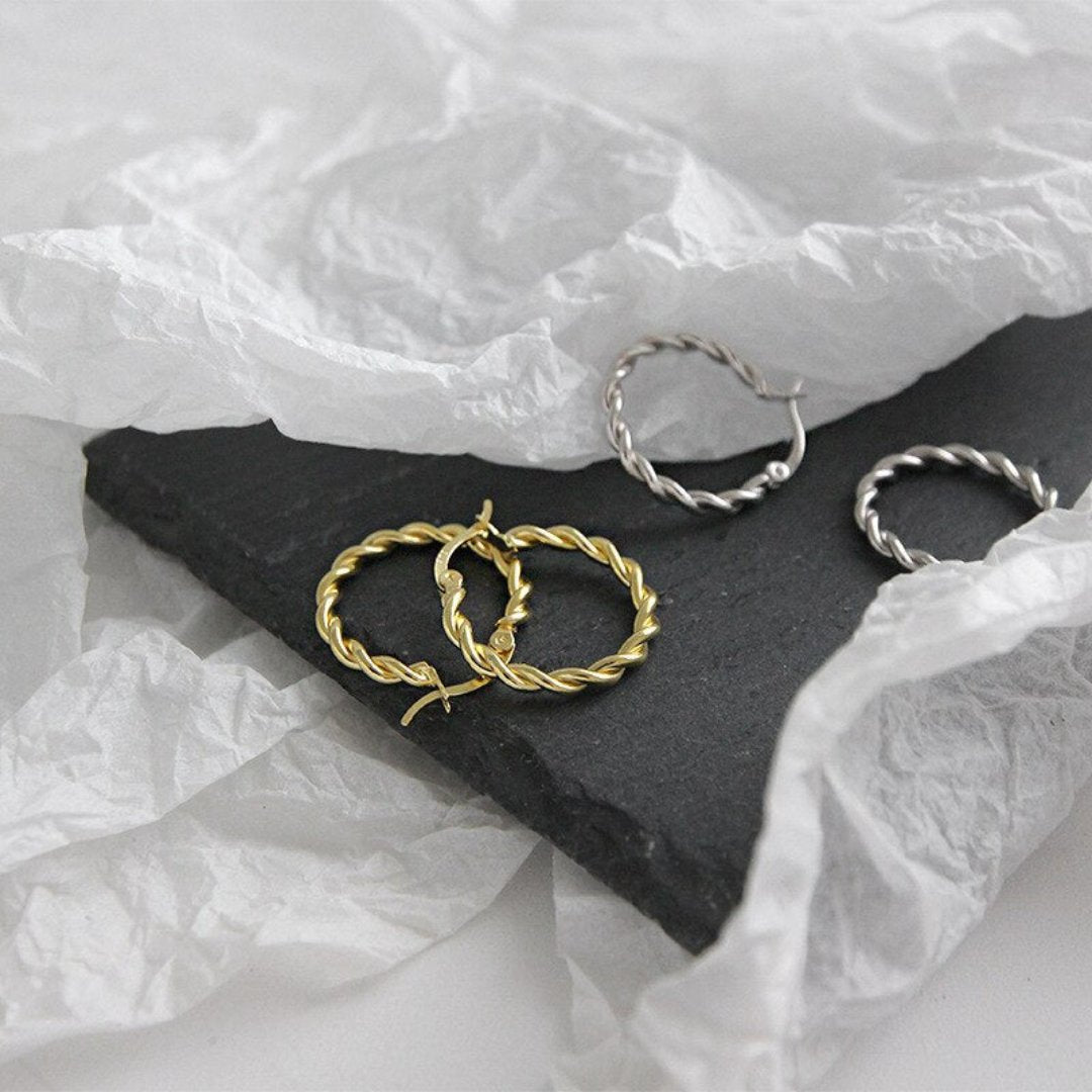 Venus 925 Sterling Silver Earrings - Hoop Earrings - Pretland | Spiritual Crystals & Jewelry