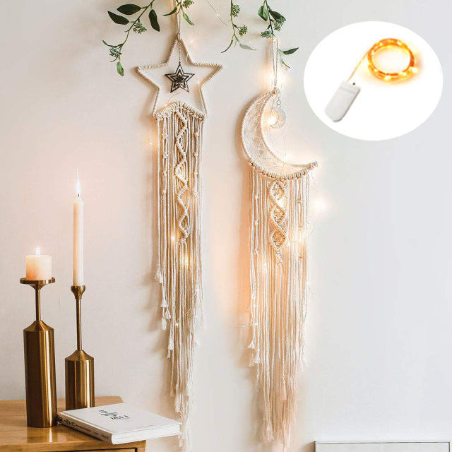 Crescent Moon Chic Dreamcatcher - Gifts - Pretland | Spiritual Crystals & Jewelry