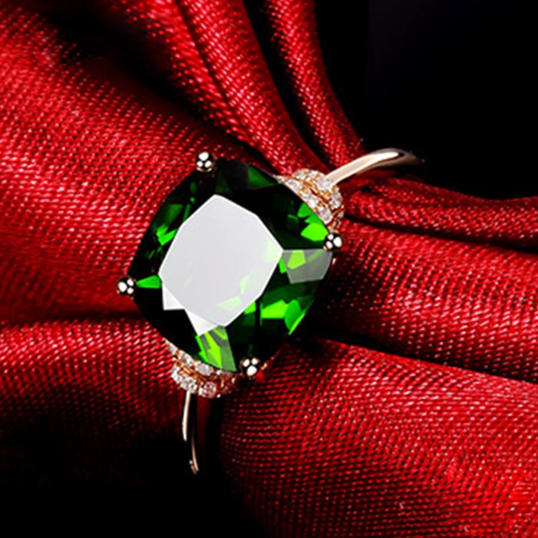 Romantic Emerald 925 Sterling Silver Ring - Rings - Pretland | Spiritual Crystals & Jewelry