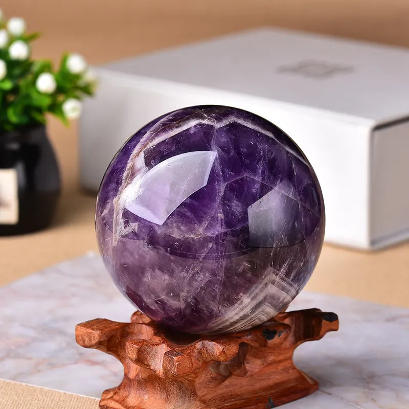 Natural Dream Amethyst Ball Stone