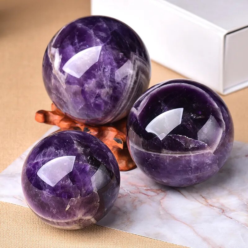 Natural Dream Amethyst Ball Stone