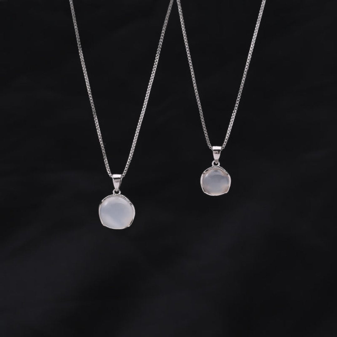 Elegant Moonstone Silver Plated Necklace - Necklaces - Pretland | Spiritual Crystals & Jewelry