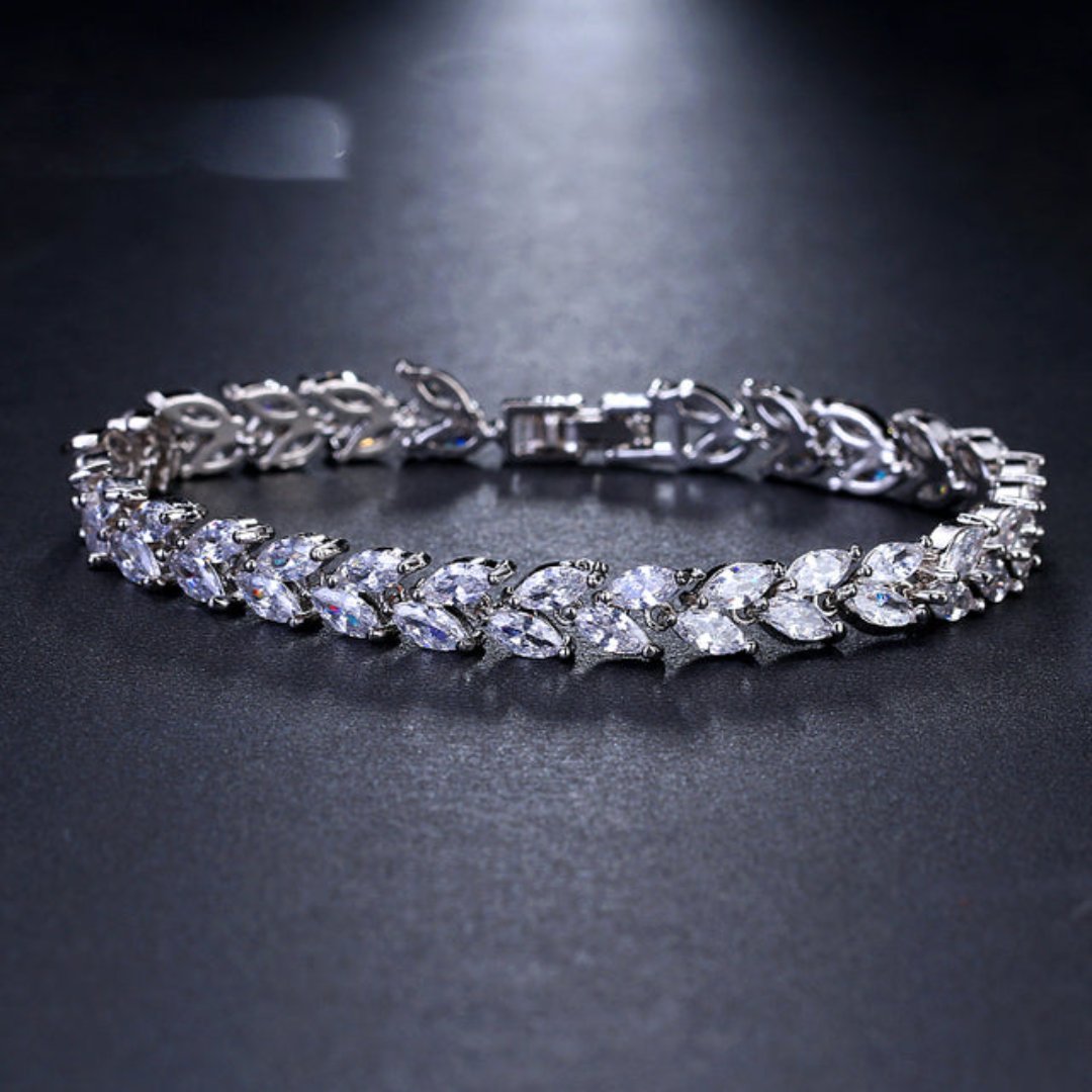 Enchanting White Zirconia & Muliticolors Bracelet - White - Bracelets - Pretland | Spiritual Crystals & Jewelry