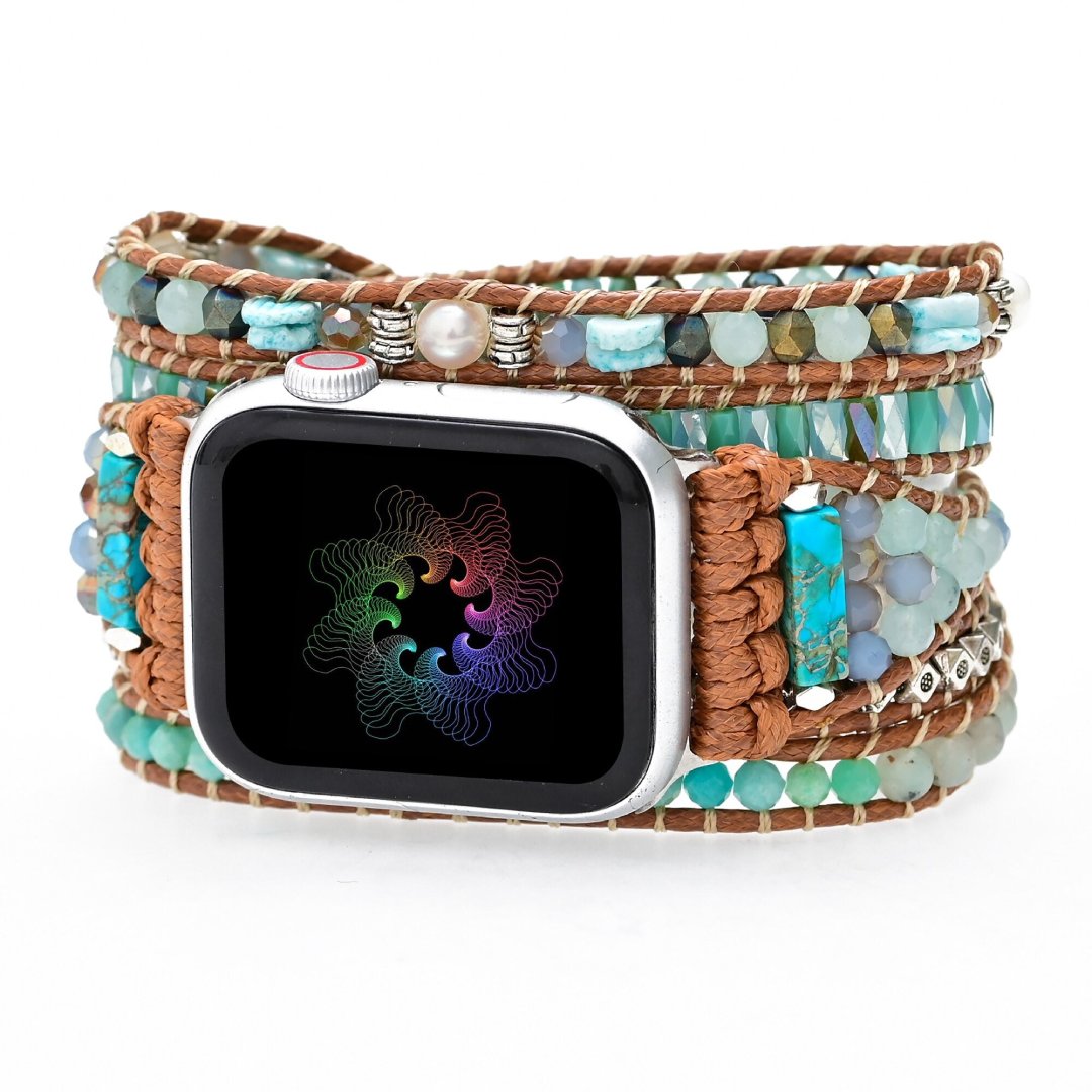 Bohemian Amazonite Apple Watch Strap - Apple Watch Straps - Pretland | Spiritual Crystals & Jewelry