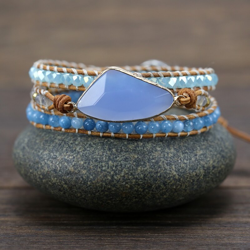 Inner Peace Crystal Bracelet - Wrap Bracelets - Pretland | Spiritual Crystals & Jewelry