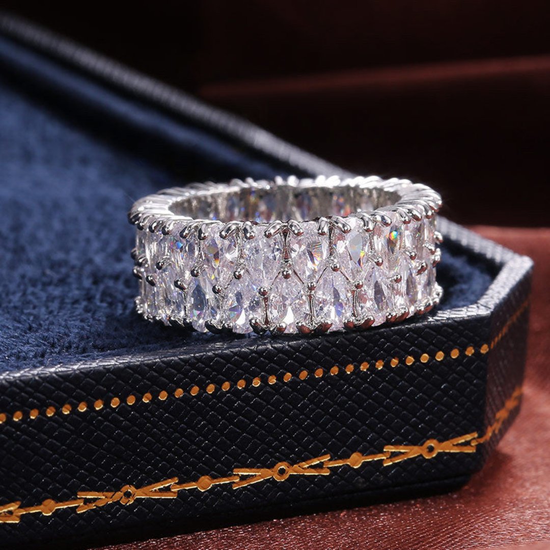 Enchanting Zirconia 925 Sterling Silver Ring - Rings - Pretland | Spiritual Crystals & Jewelry