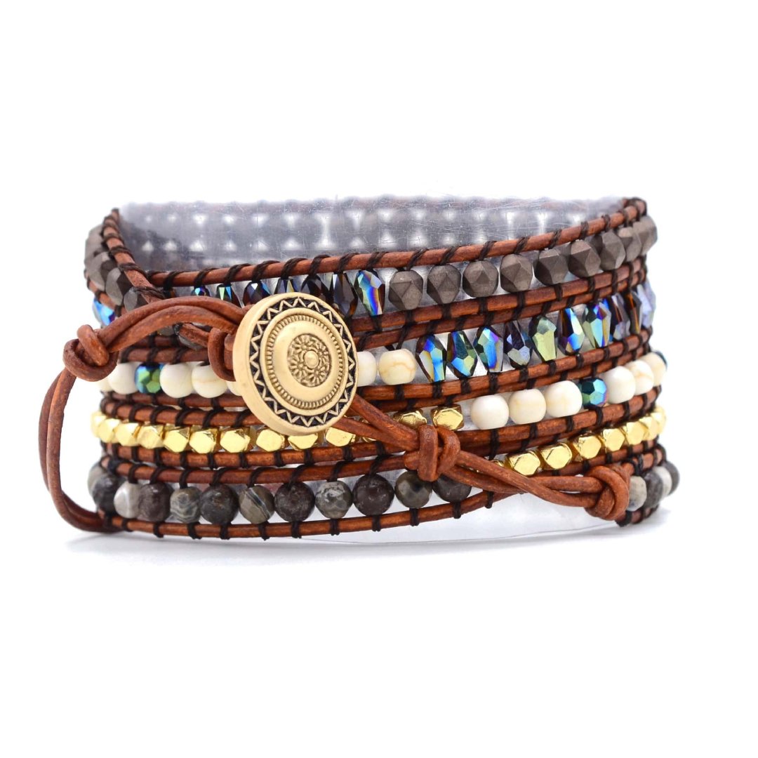 Arctic Labradorite Bracelet - Wrap Bracelets - Pretland | Spiritual Crystals & Jewelry