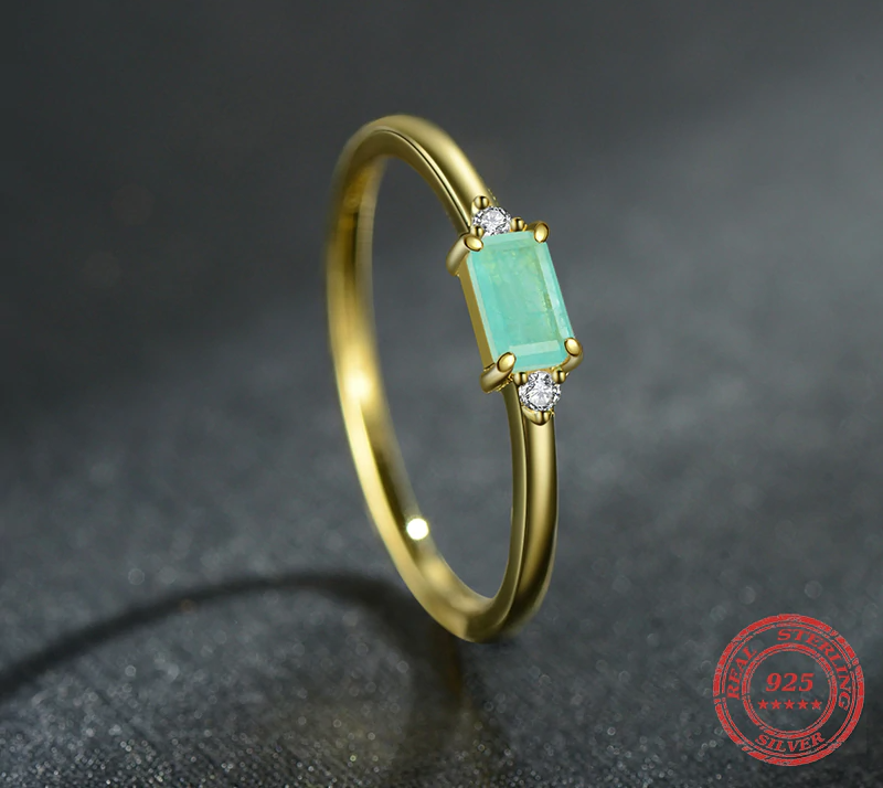 Paraiba Tourmaline Sterling Silver Ring - Rings - Pretland | Spiritual Crystals & Jewelry
