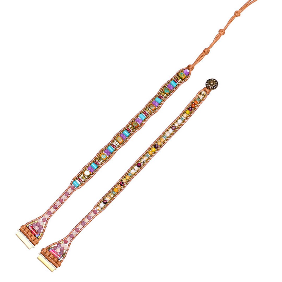 Colorful Natural Stone Samsung Watch Strap - Samsung Watch Straps - Pretland | Spiritual Crystals & Jewelry
