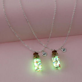 Butterfly Luminous Bottle Necklaces - Necklaces - Pretland | Spiritual Crystals & Jewelry