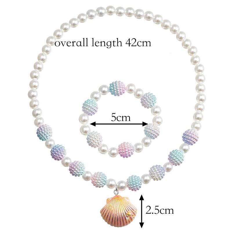 Shiny Shell Pearl Kids Jewelry Set - Bundle - Pretland | Spiritual Crystals & Jewelry