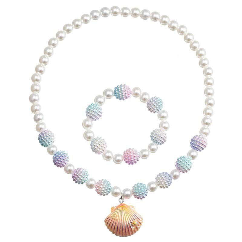 Shiny Shell Pearl Kids Jewelry Set - Bundle - Pretland | Spiritual Crystals & Jewelry
