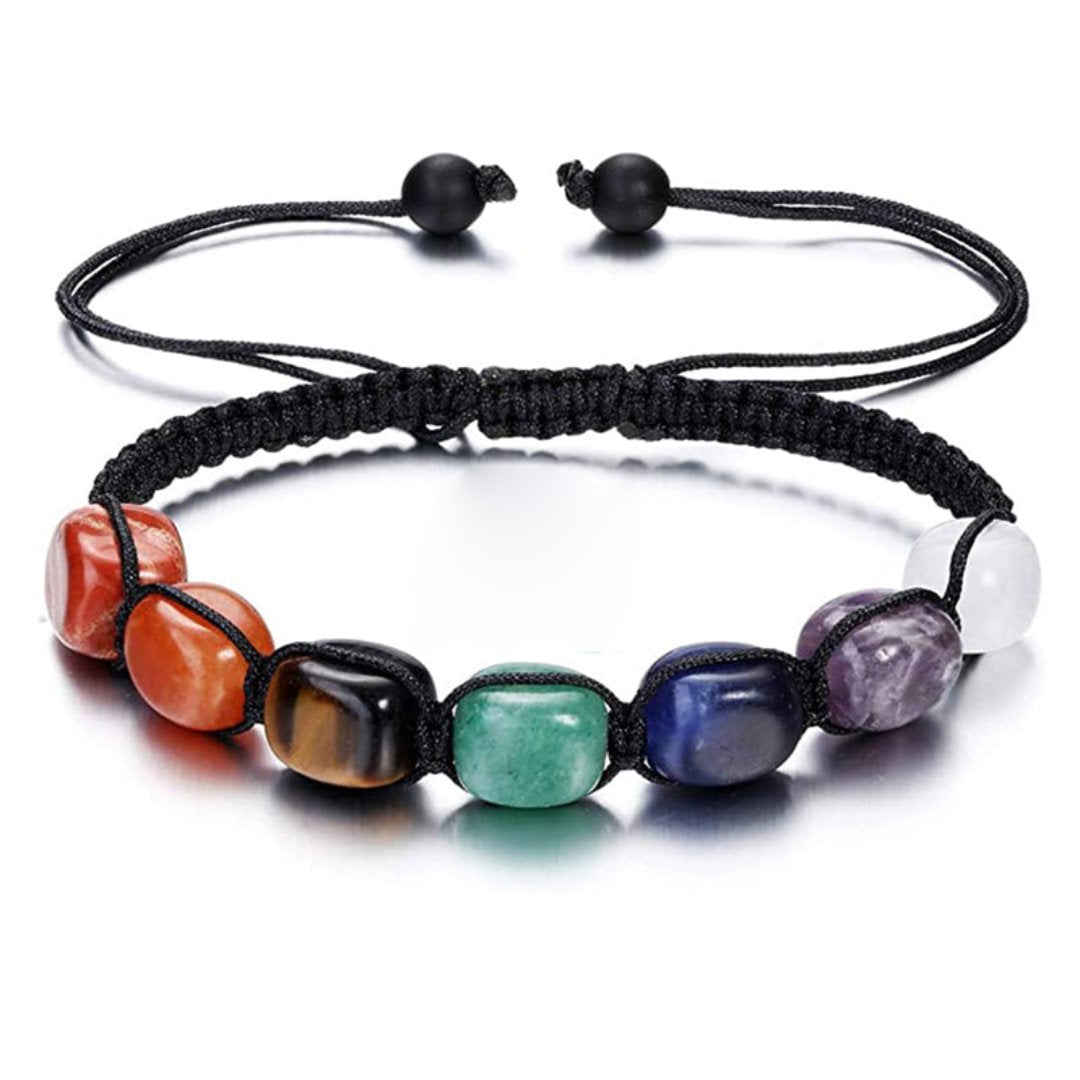 7 Chakra Natural Stone Handmade Bracelet - Bracelets - Pretland | Spiritual Crystals & Jewelry