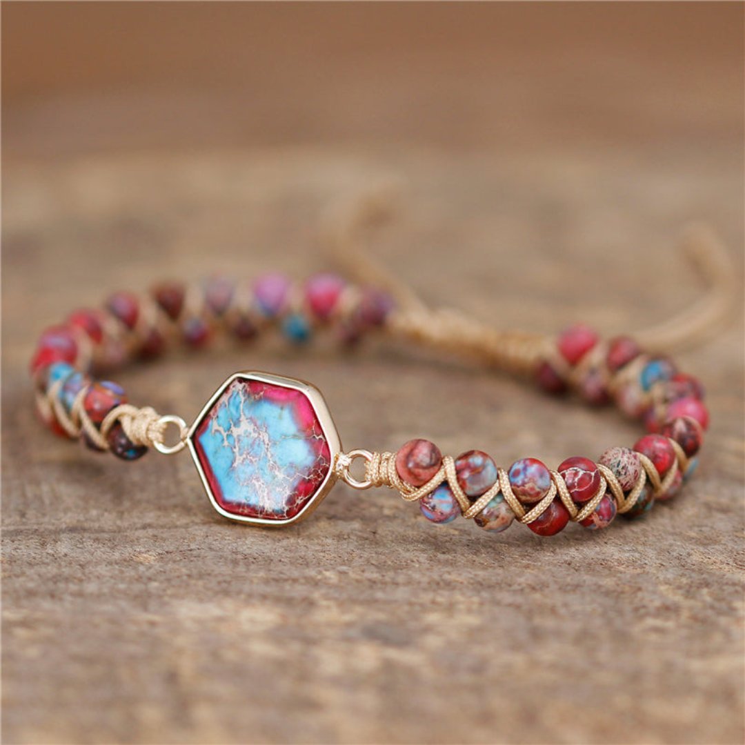 Spiritual Natural Imperial Jasper Bracelet - Bracelets - Pretland | Spiritual Crystals & Jewelry