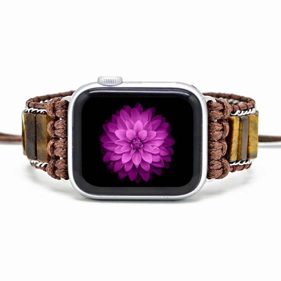 Bohemian Tiger Eye Stone Apple Watch Strap - Apple Watch Straps - Pretland | Spiritual Crystals & Jewelry