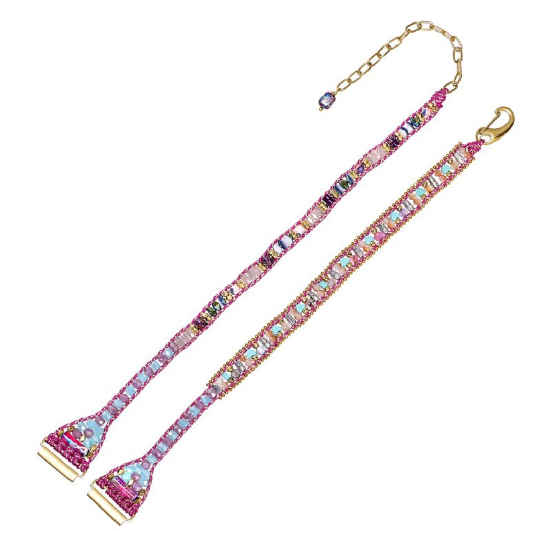 Gorgeous Pink Jasper Samsung Watch Strap - Samsung Watch Straps - Pretland | Spiritual Crystals & Jewelry