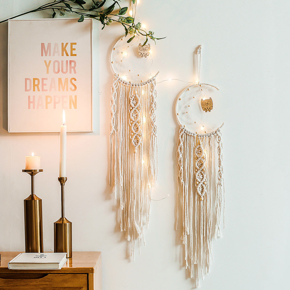 Crescent Moon Chic Dreamcatcher - Gifts - Pretland | Spiritual Crystals & Jewelry