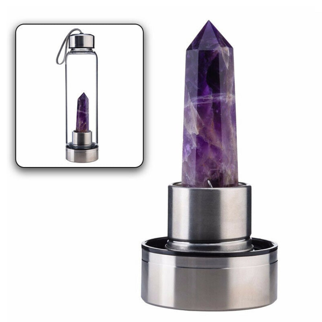Spiritual Crystal Water Bottles - Natural Stones - Pretland | Spiritual Crystals & Jewelry