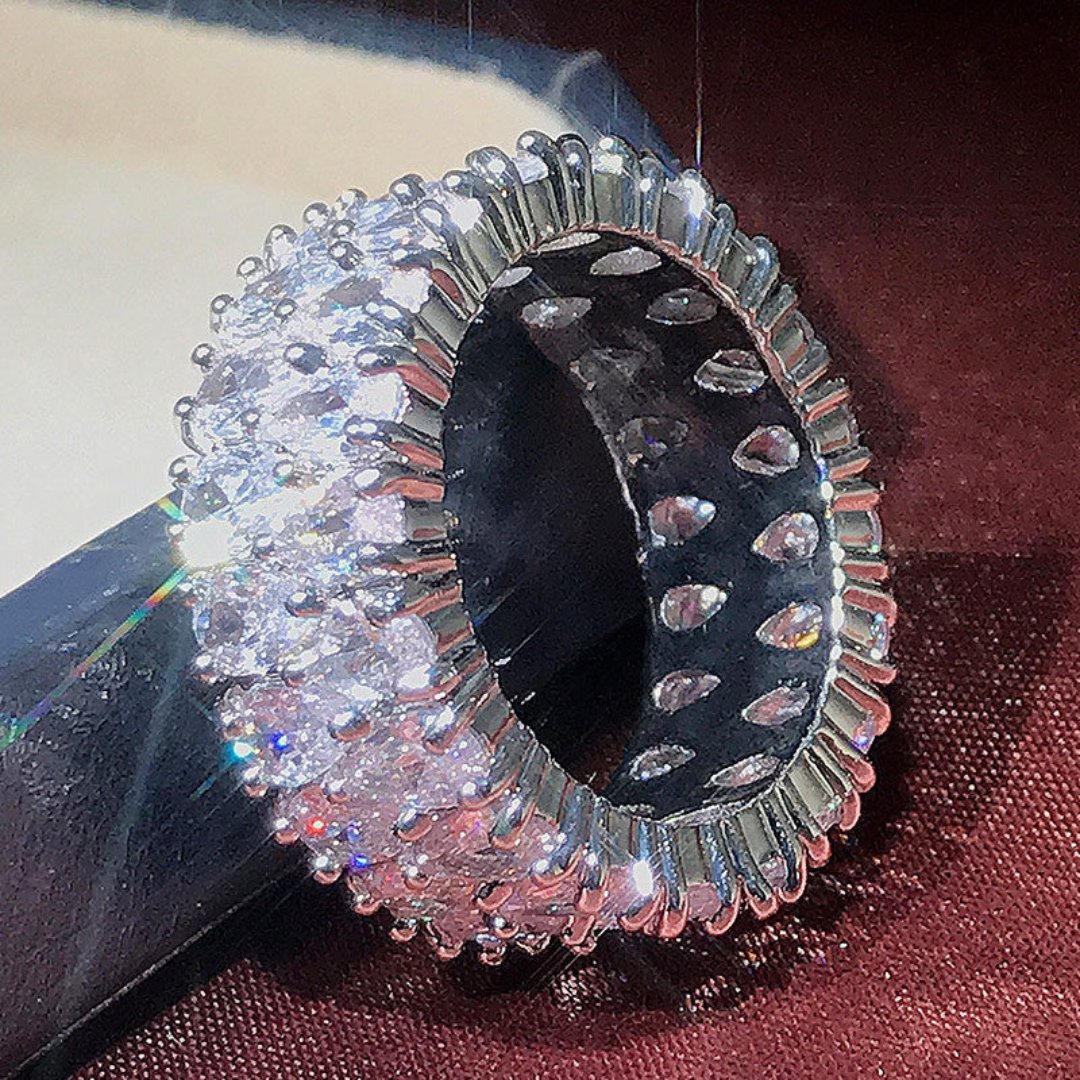 Enchanting Zirconia 925 Sterling Silver Ring - Rings - Pretland | Spiritual Crystals & Jewelry