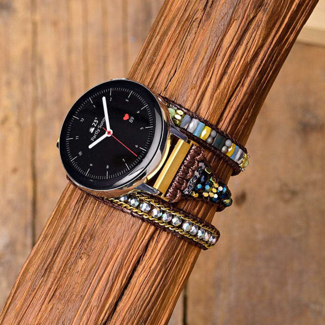 Retro Natural Stone Samsung Watch Strap - Samsung Watch Straps - Pretland | Spiritual Crystals & Jewelry