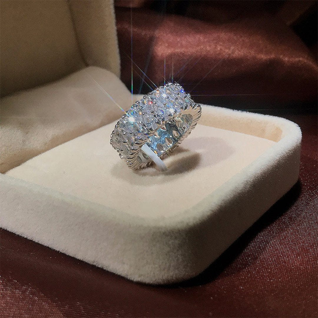 Enchanting Zirconia 925 Sterling Silver Ring - Rings - Pretland | Spiritual Crystals & Jewelry