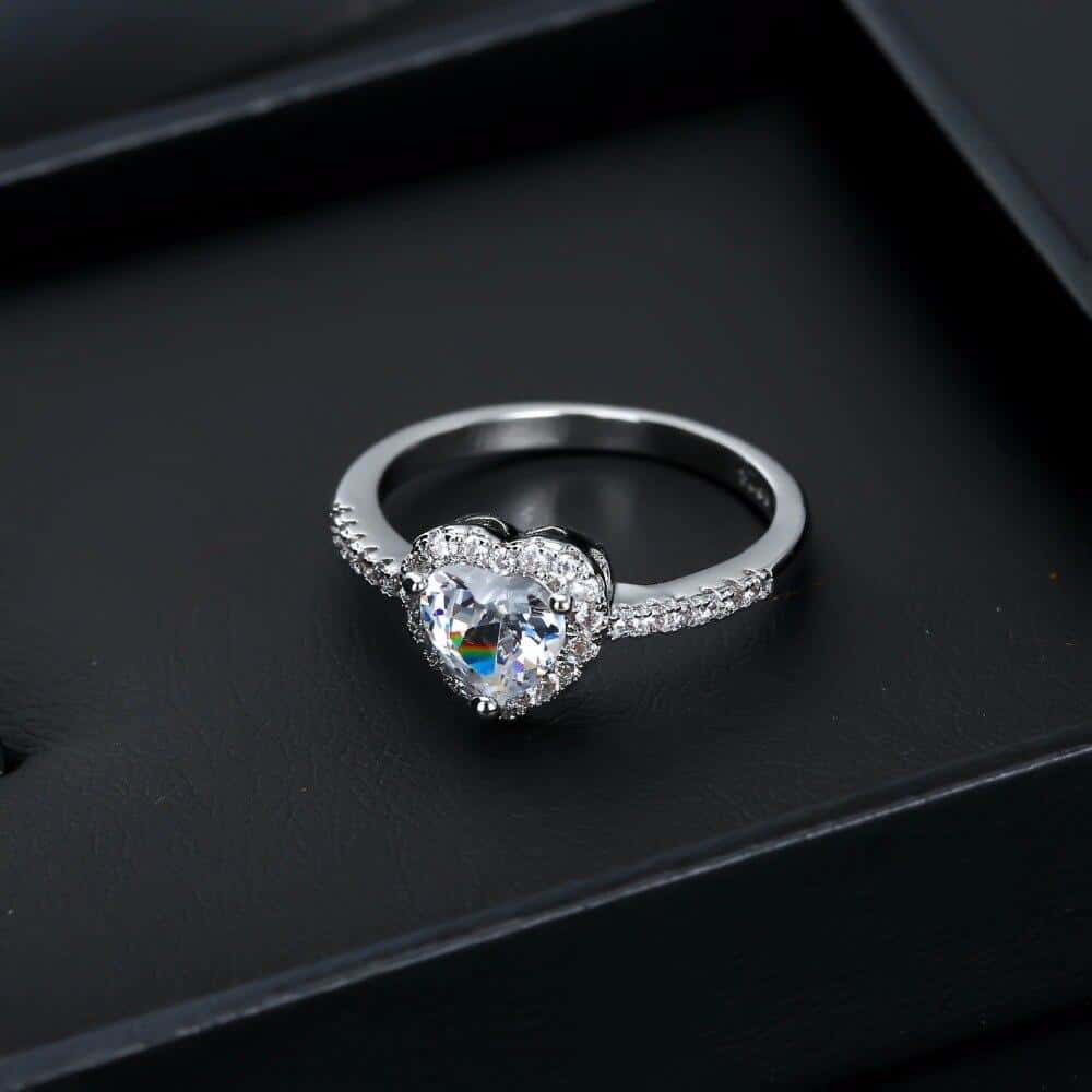 Crystal Heart Ring - Rings - Pretland | Spiritual Crystals & Jewelry