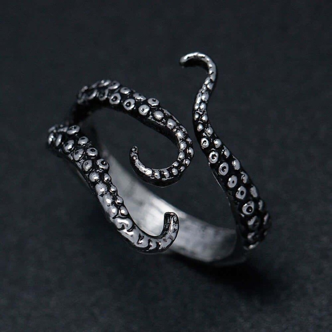 Boho Octopus Ring - Rings - Pretland | Spiritual Crystals & Jewelry