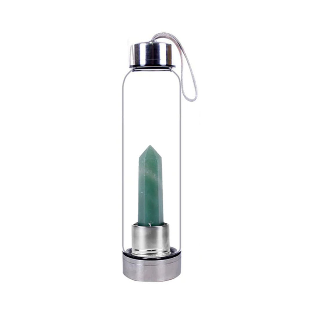 Spiritual Crystal Water Bottles - Green Aventurine - Natural Stones - Pretland | Spiritual Crystals & Jewelry