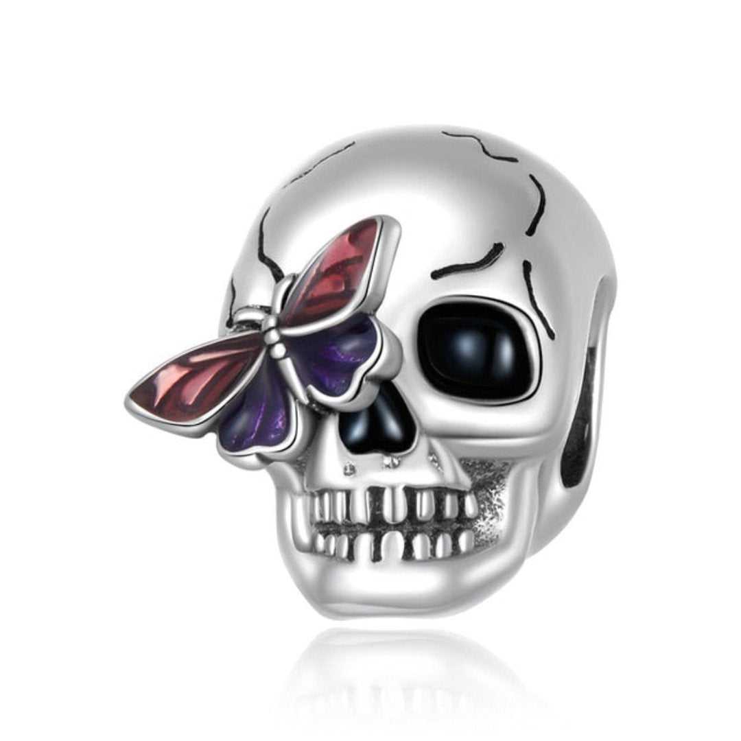 Butterfly Skull 925 Sterling Silver Pendant - Pendants - Pretland | Spiritual Crystals & Jewelry