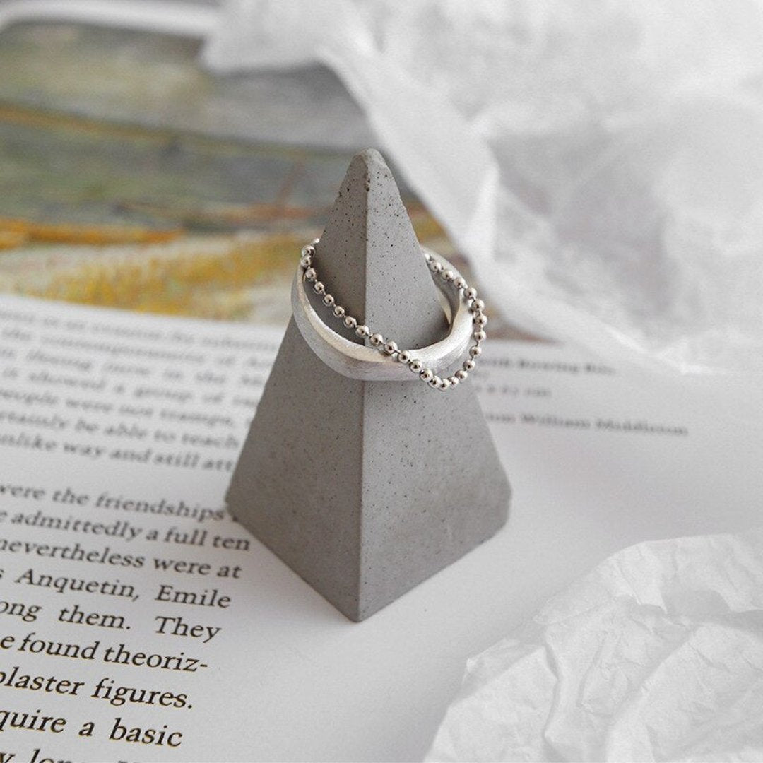 Fausta 925 Sterling Silver Adjustable Ring - Rings - Pretland | Spiritual Crystals & Jewelry