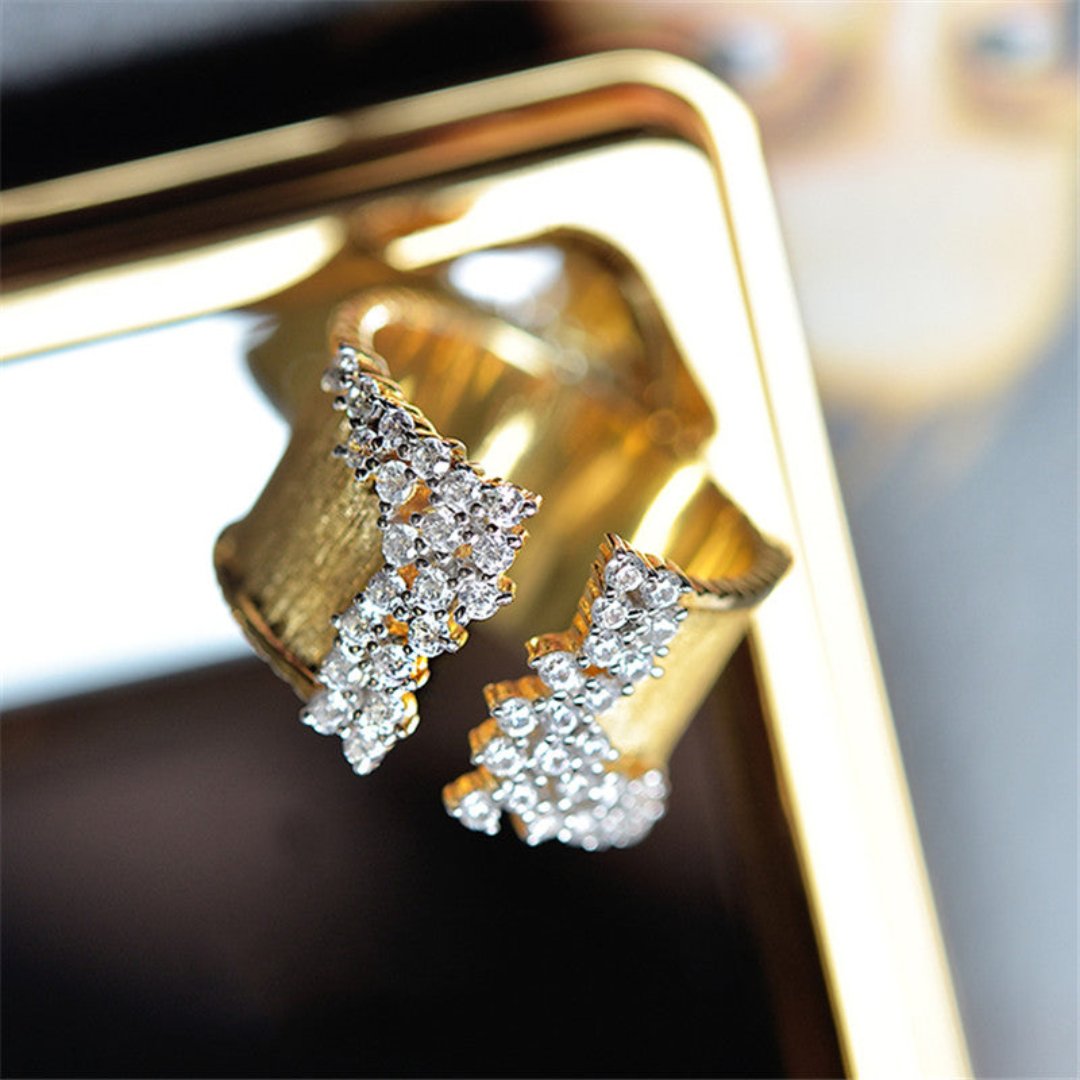 Stylish White Zircon Ring - Rings - Pretland | Spiritual Crystals & Jewelry